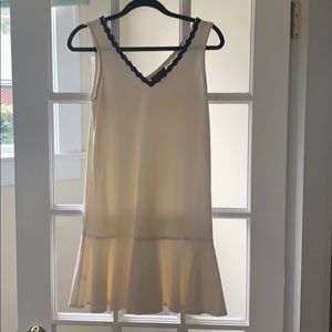 Buckley K White Ruffle Hem Dress